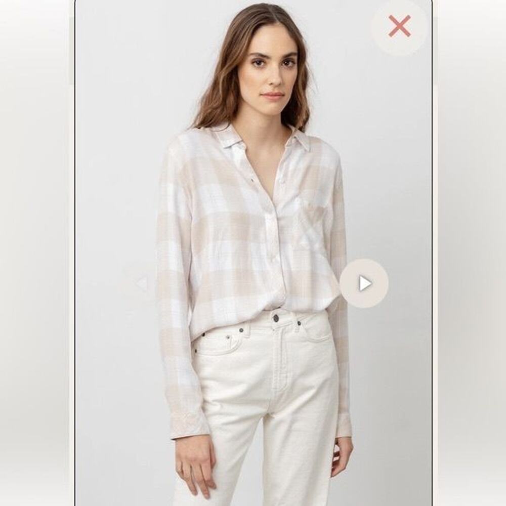 Rails Hunter Button Down Shirt Sz M $188 MSRP - Picture 2 of 2